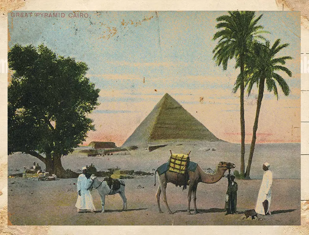 Great Pyramids of Giza, Cairo, circa 1920s